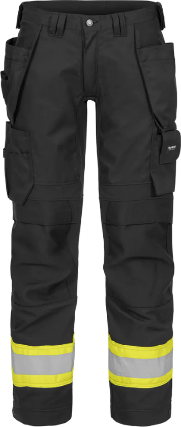 Avansert Damebukse – Komfortabel Stretch (19564095-36, Black / Yellow, 1 Stykk, størrelse-36)