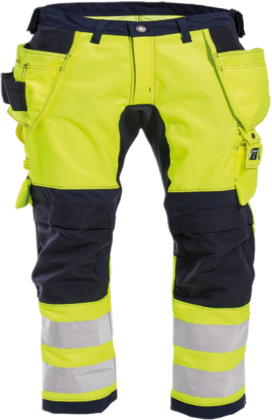 Håndverksbukse – Optimal Passform, Høy Komfort (43504494-C44, Gul/marineblå, 1 Stykk, størrelse-C44)