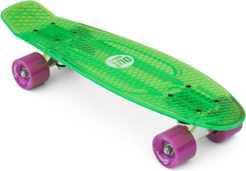 - Transparent Retro Skateboard Green