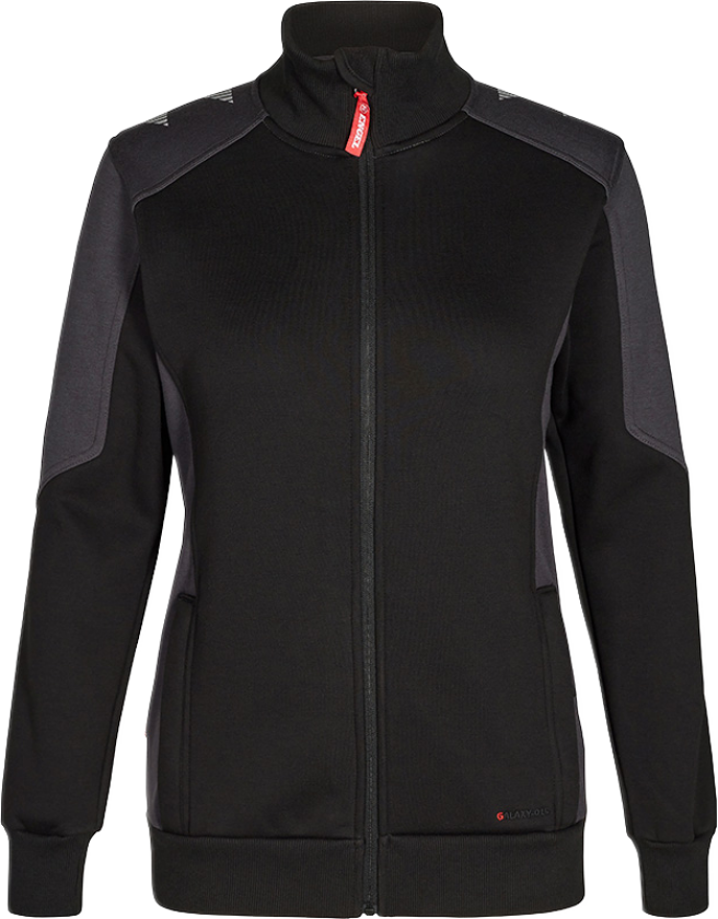 Galaxy Dame Joggejakke – Funksjonell, Behagelig (8825-233-2079-3XL, Svart/Antrakittgrå, 1 Stykk, størrelse-3XL)