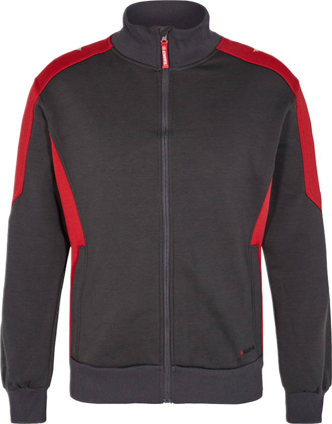 Galaxy Joggejakke – Funksjonell, Behagelig (8830-233-79757-3XL, Antrasittgrå/Tomatrød, 1 Stykk, størrelse-3XL)