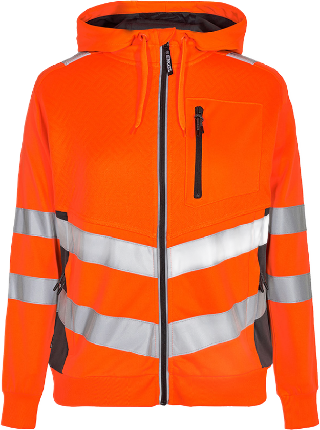 Hettegenser – Funksjonell, komfortabel (8027-241-1079-M, Hivis Oransje/Antrasittgrå, 1 Stykk, størrelse-M)