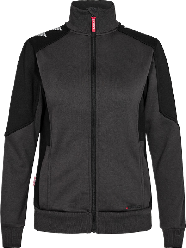 Galaxy Dame Joggejakke – Funksjonell, Behagelig (8825-233-7920-M, Antrakittgrå/Sort, 1 Stykk, størrelse-M)