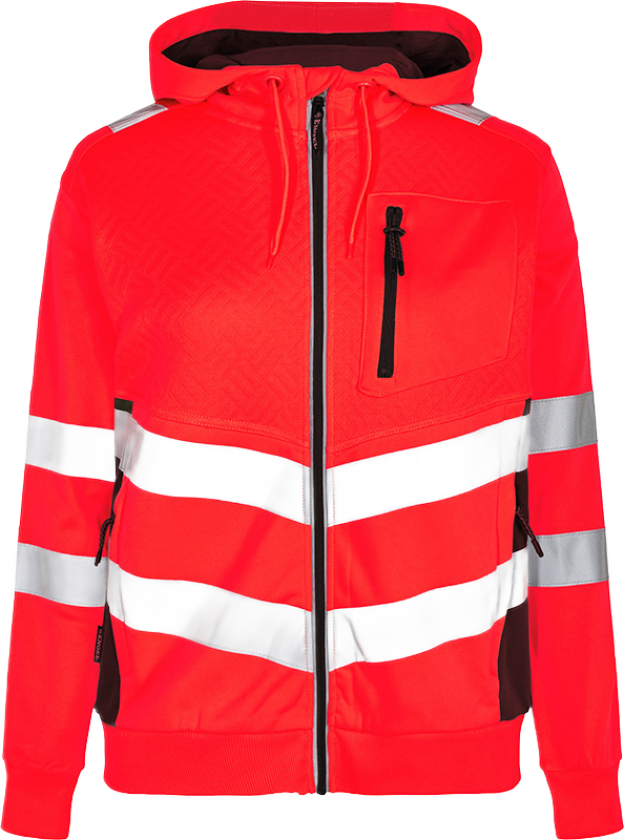 Hettegenser – Funksjonell, komfortabel (8027-241-4720-2XL, Hivis Rød/Sort, 1 Stykk, størrelse-2XL)
