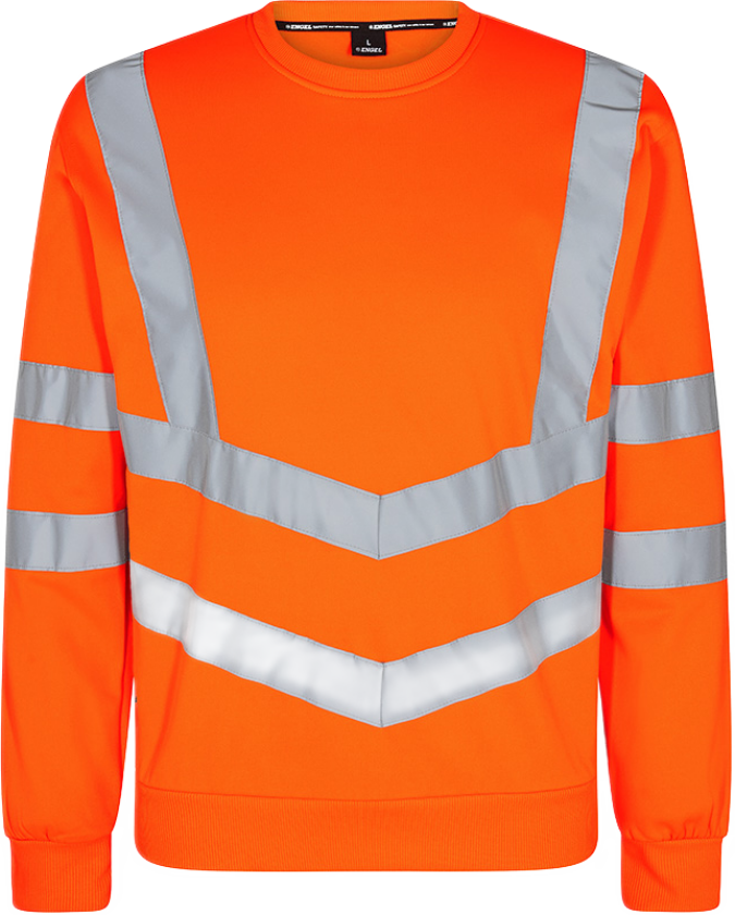 Safety Sweatshirt – Behagelig, Moderne Design (8021-241-10-M, HV oransje, 1 Stykk, størrelse-M)