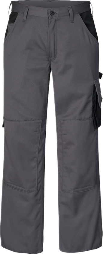 Enterprise Bomull Bukse – Tofarget Design, Romslig Lommer (2600-575-2520-L84, Grå/svart, 1 Stykk, størrelse-L84)