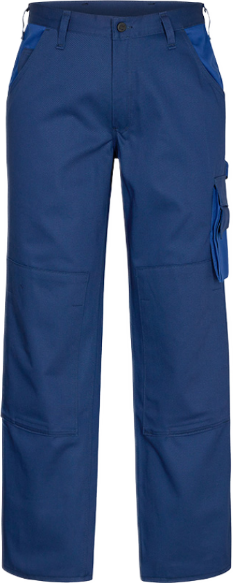 Enterprise Bomull Bukse – Tofarget Design, Romslig Lommer (2600-575-68-84, Blå, 1 Stykk, størrelse-84)