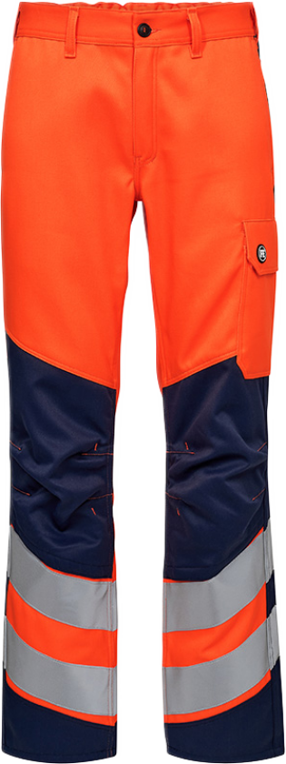 Safety+ Bukser – Flammehemmende, Antistatisk (2321-188-10165-108, Oransje/blekk blå, 1 Stykk, størrelse-108)