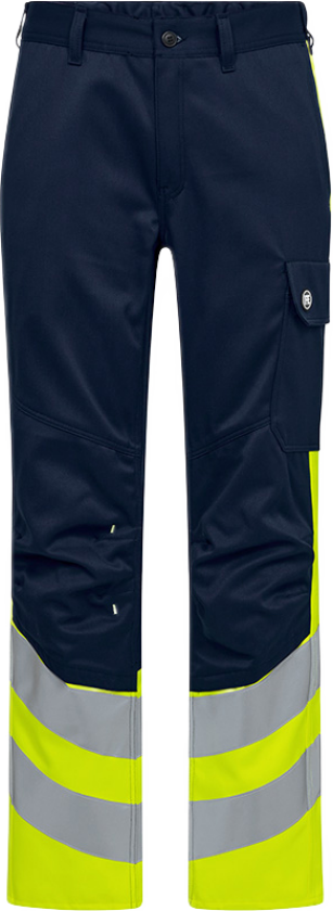 ENGEL Sikkerhetsbukser – Flammehemmende, Høy Synlighet (2322-188-16538-100, Blekk blå/Hivis gul, 1 Stykk, størrelse-100)