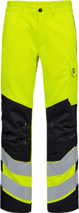 Safety+ Bukser – Flammehemmende, Antistatisk (2321-188-3820-128, Hivis Gul/Sort, 1 Stykk, størrelse-128)