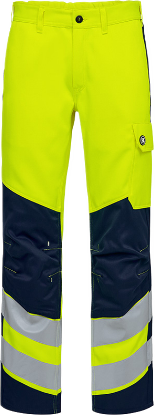 Safety+ Bukser – Flammehemmende, Antistatisk (2321-188-38165-108, Hivis Gul/Blekkblå, 1 Stykk, størrelse-108)