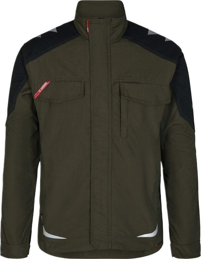 Galaxy Arbeidsjakke – Funksjonell og Slitesterk (1810-254-5320-M, Skoggrønn/svart, 1 Stykk, størrelse-M)