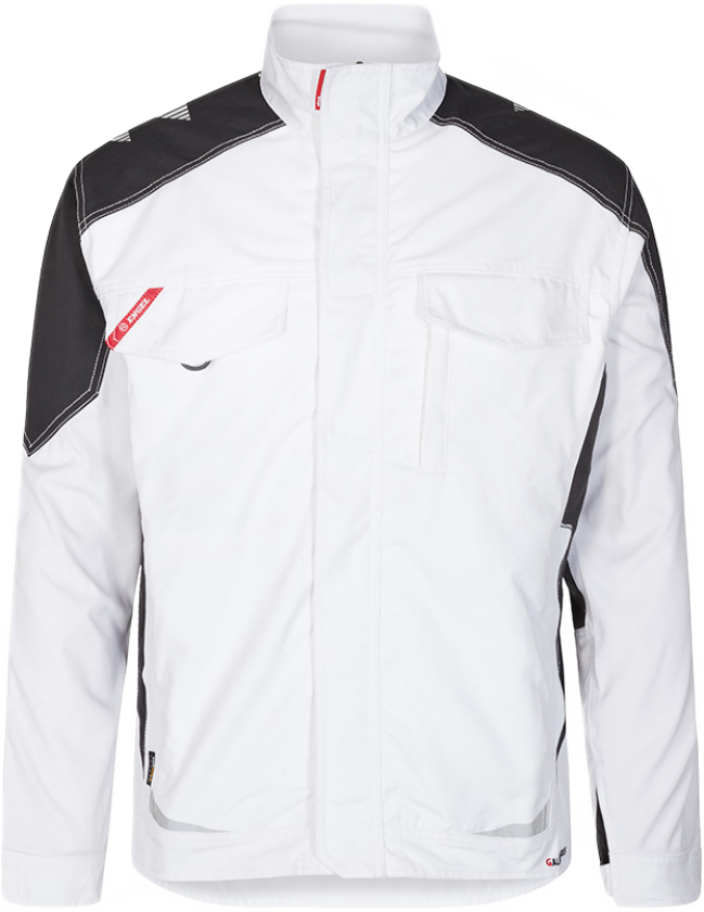 Galaxy arbeidsjakke 1810, hvit/grå, størrelse 6XL