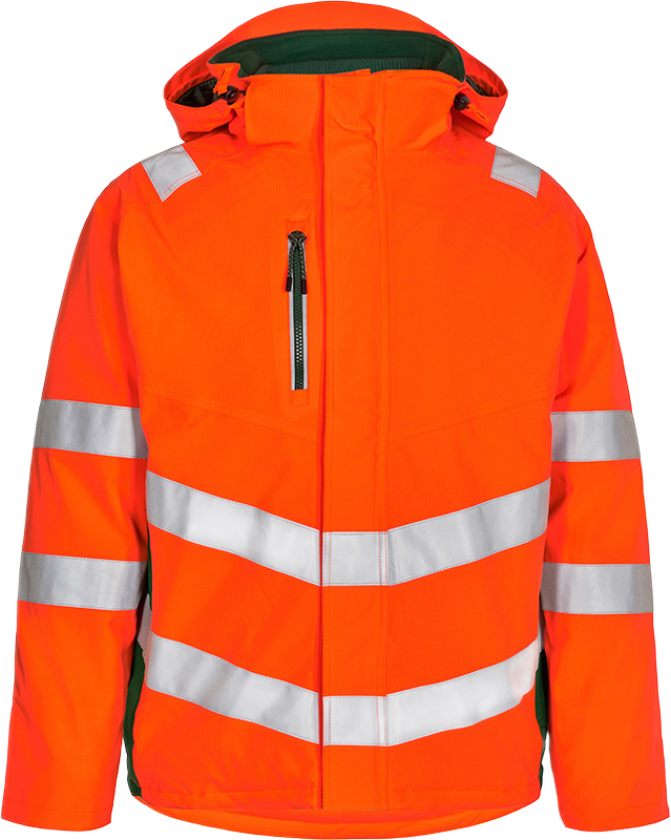 Safety Vinterjakke – Pustende, vann- og vindtett (1946-930-101-3XL, Hivis Oransje/Grønn, 1 Stykk, størrelse-3XL)