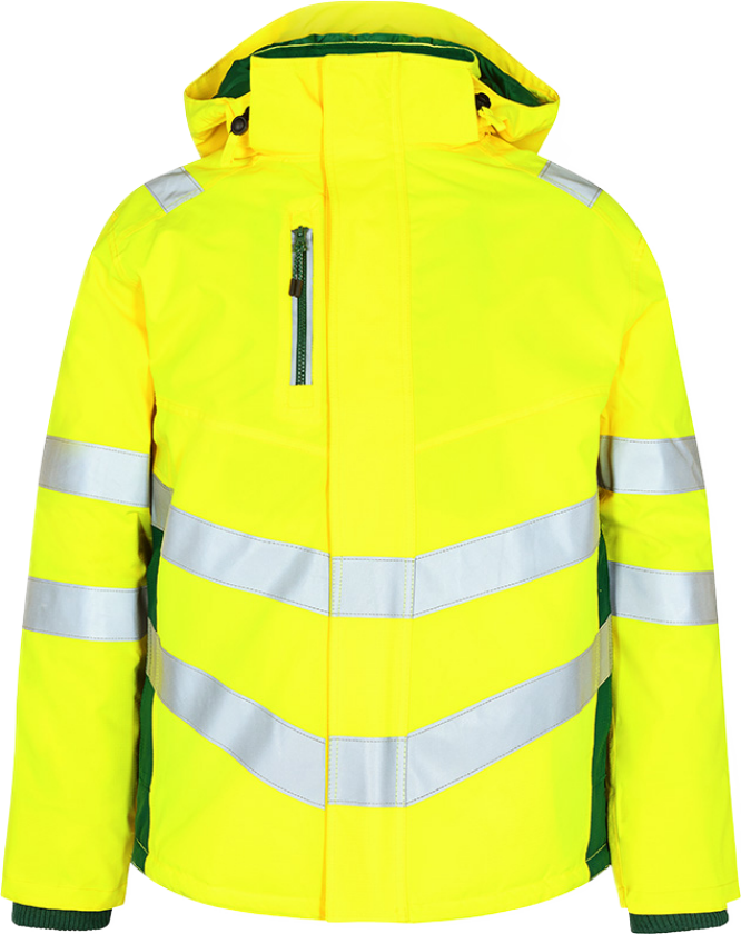 Safety Vinterjakke – Pustende, vann- og vindtett (1946-930-381-XS, Hivis Gul/Grønn, 1 Stykk, størrelse-XS)