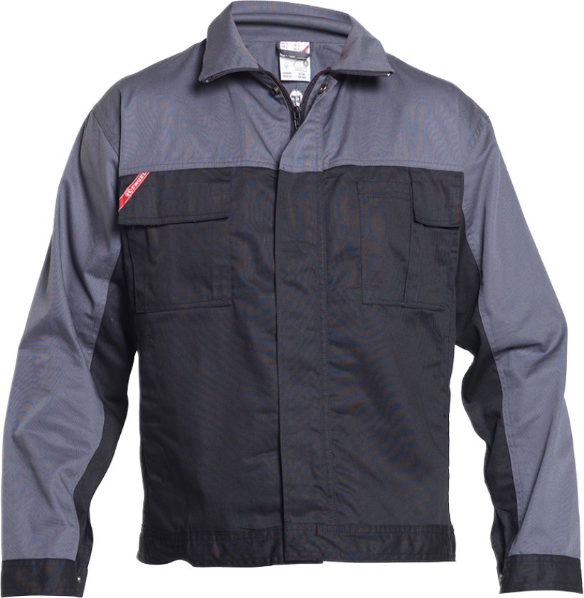 Light Jakke – Tofarget, God Bevegelighet (1270-740-2025-S, Svart/grå, 1 Stykk, størrelse-S)