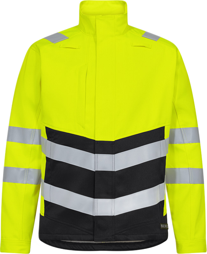 Arbeidsjakke – Optimal Beskyttelse, Komfort (1321-188-3820-S, Hivis Gul/Sort, 1 Stykk, størrelse-S)