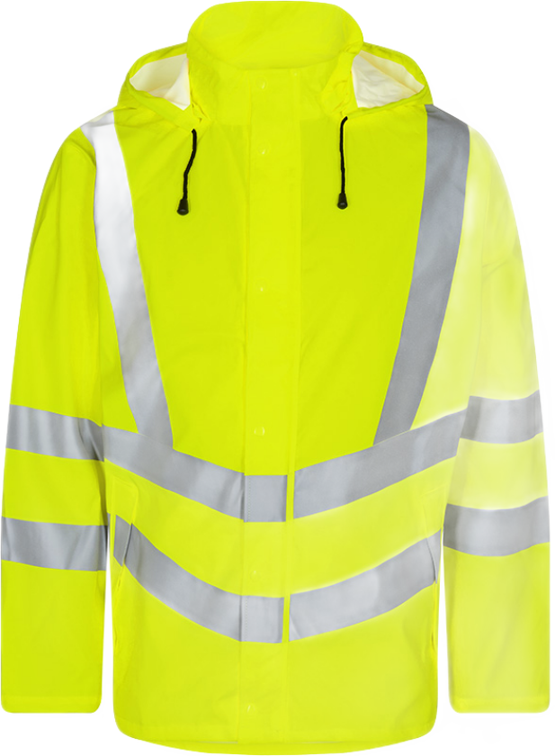 Safety Regnjakke – Funksjonell og Vanntett (1921-102-38-XS, Gul, 1 Stykk, størrelse-XS)