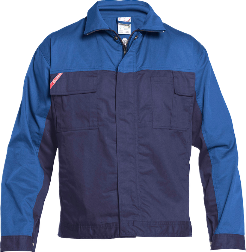 Light Jakke – Tofarget, God Bevegelighet (1270-740-68-XS, Blå, 1 Stykk, størrelse-XS)