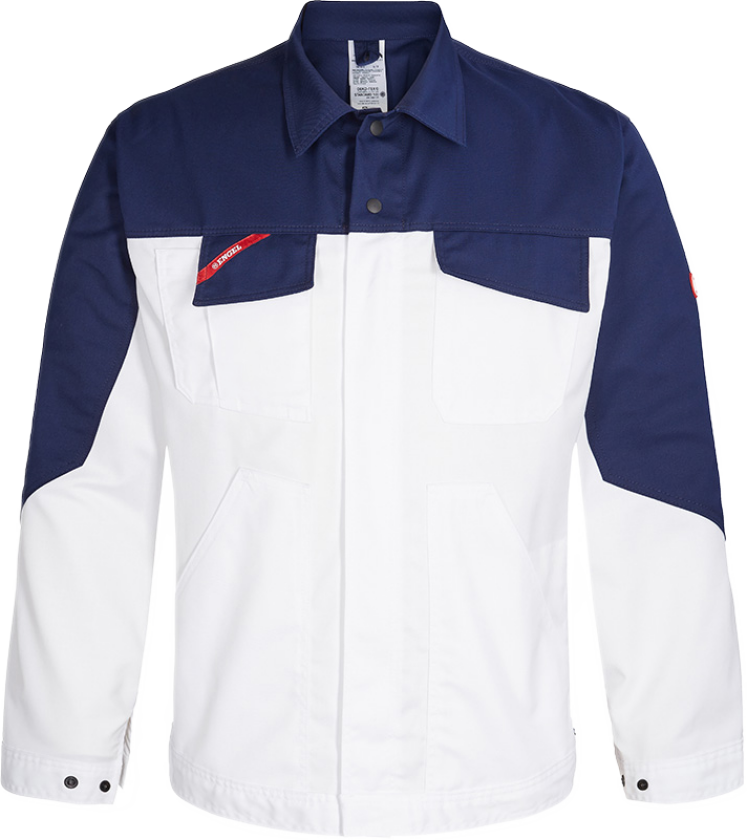 Enterprise Stretch Jakke – Optimal Komfort (1680-217-306-M, Hvit/marin, 1 Stykk, størrelse-M)