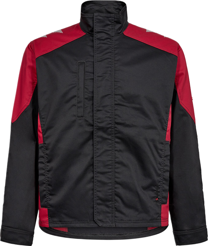 Galaxy Arbeidsjakke – Slitesterk, Bevegelig (1809-255-79757-S, Antrasittgrå/Tomatrød, 1 Stykk, størrelse-S)