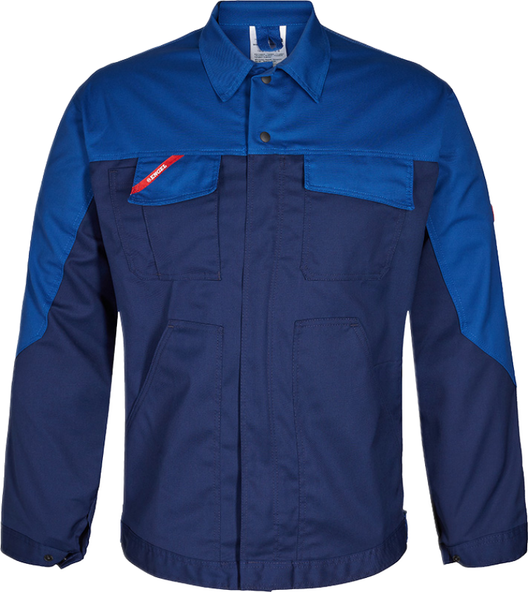 Enterprise Stretch Jakke – Optimal Komfort (1680-217-68-4XL, Blå, 1 Stykk, størrelse-4XL)