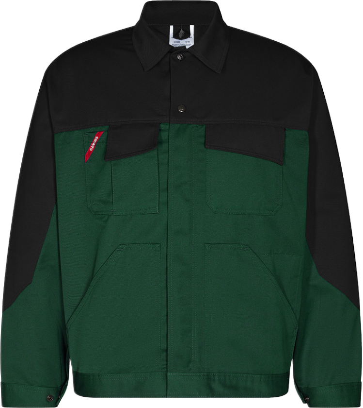 Enterprise Jakke – Tofarget, kort design (1600-780-120-XS, Grønn/svart, 1 Stykk, størrelse-XS)