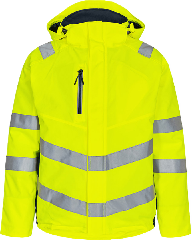 Safety Vinterjakke – Pustende, vann- og vindtett (1946-930-38165-XS, Hivis Gul/Blekkblå, 1 Stykk, størrelse-XS)