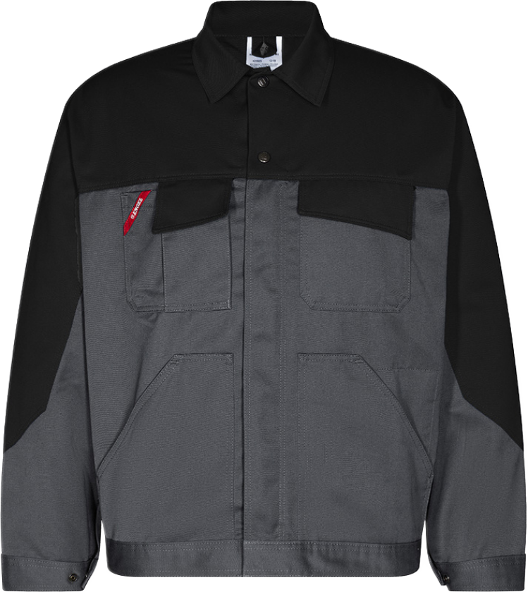 Enterprise Jakke – Tofarget, kort design (1600-780-2520-4XL, Grå/svart, 1 Stykk, størrelse-4XL)