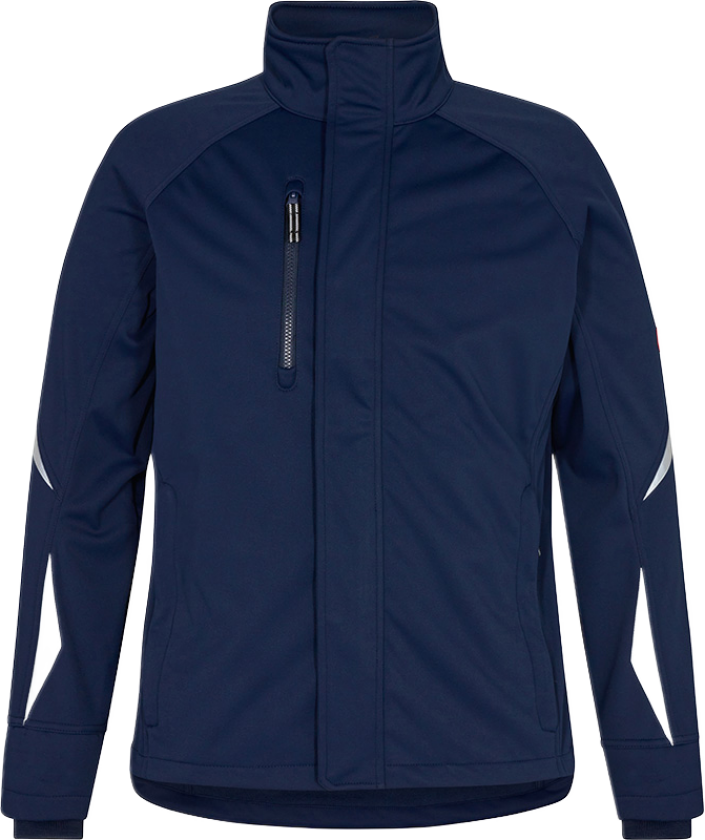 Softshelljakke – Vind- og vannavstøtende (1454-328-165-2XL, Blekk blått, 1 Stykk, størrelse-2XL)