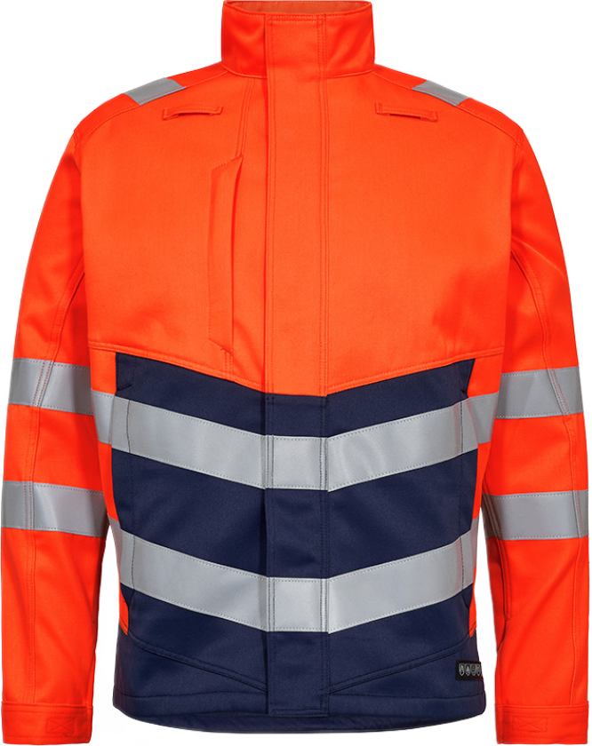 Arbeidsjakke – Optimal Beskyttelse, Komfort (1321-188-10165-5XL, Oransje/blekk blå, 1 Stykk, størrelse-5XL)