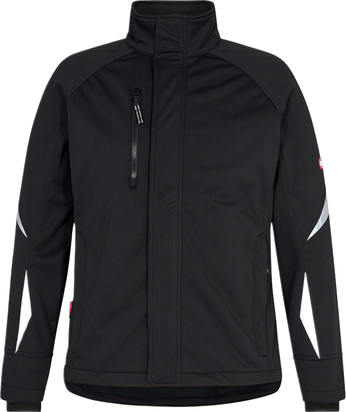 Softshelljakke – Vind- og vannavstøtende (1454-328-20-4XL, Svart, 1 Stykk, størrelse-4XL)