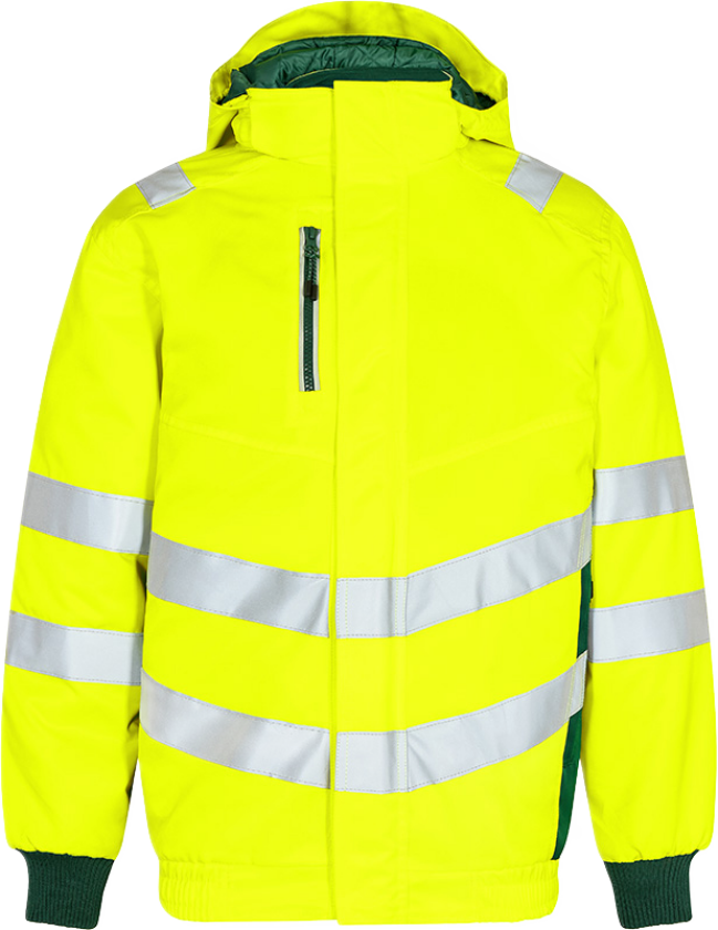 Safety Pilotjakke – Vannavvisende, Høy Synlighet (1247-935-381-S, Hivis Gul/Grønn, 1 Stykk, størrelse-S)
