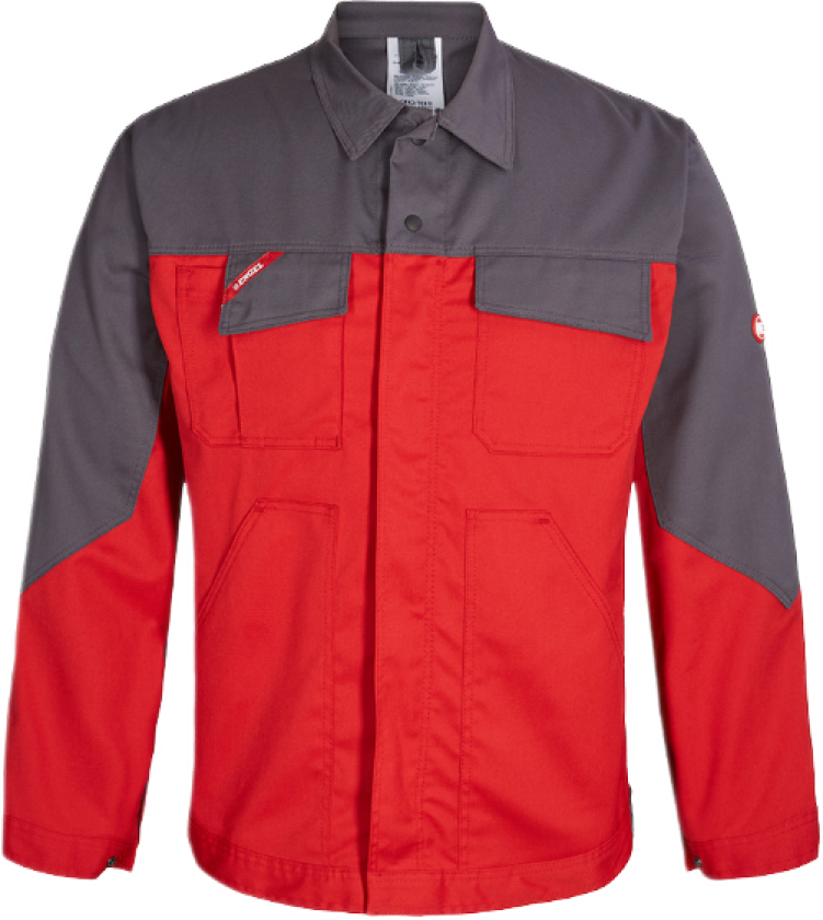 Enterprise Stretch Jakke – Optimal Komfort (1680-217-1125-2XL, Rød/grå, 1 Stykk, størrelse-2XL)