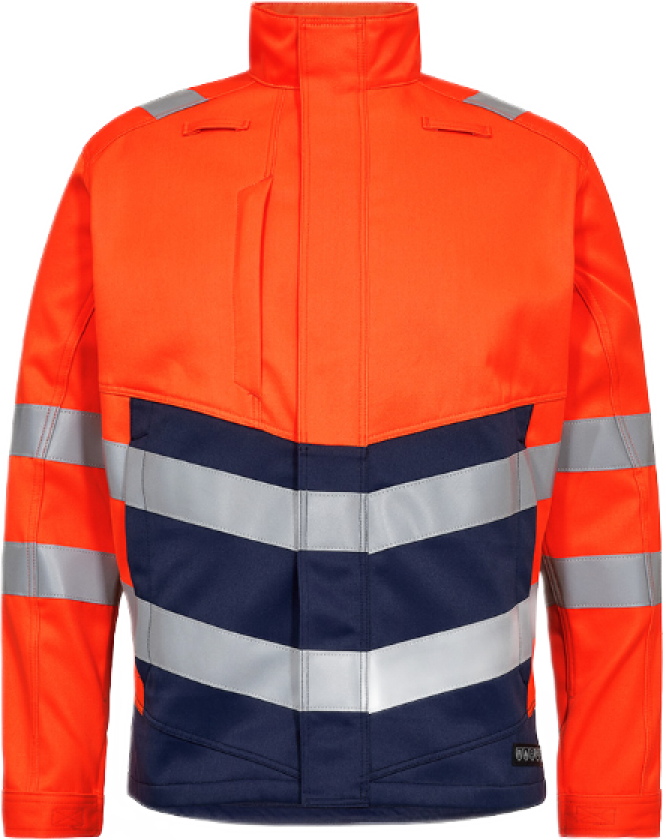 Arbeidsjakke – Optimal Beskyttelse, Komfort (1321-188-10165-2XL, Oransje/blekk blå, 1 Stykk, størrelse-2XL)