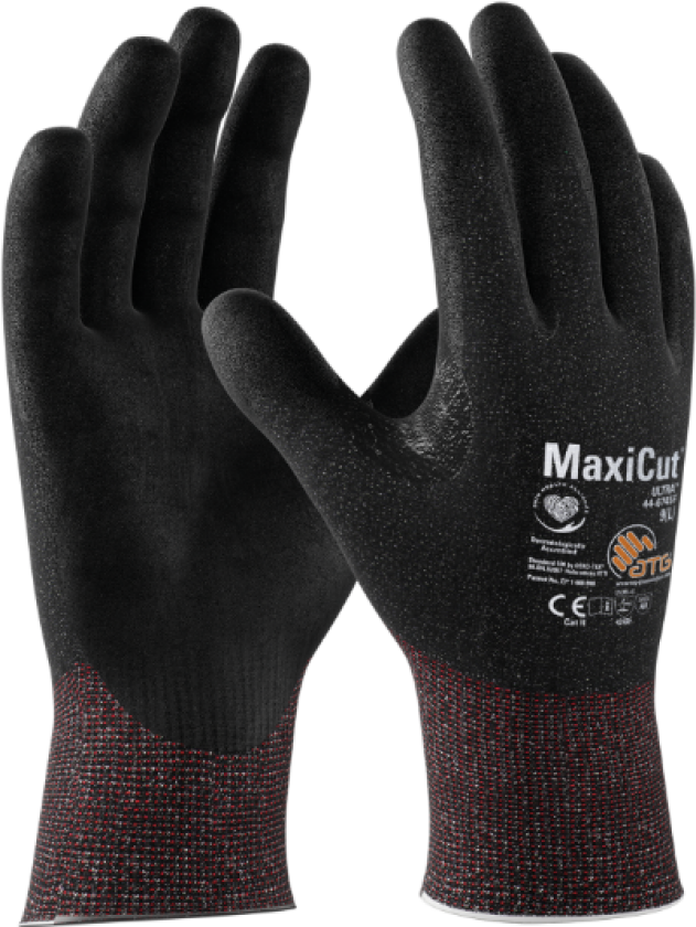 MaxiCut Ultra F Hansker – Tynn, Ventilert(1001754, Svart, Unisex, 12 par hansker, størrelse-8)