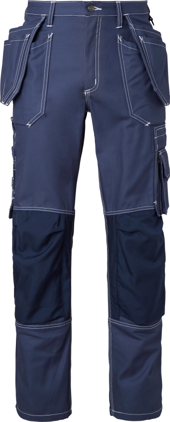 Craftsmen-bukser – Forhåndskurvet(1000856, Marine, Unisex, 1 stykke bukser, størrelse-D116)