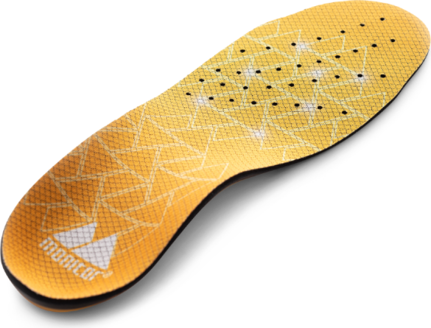 Optimus Mid Insole – Stabilitet, Komfort(1001765, oransje, Unisex, 1 Par, størrelse-41-42)