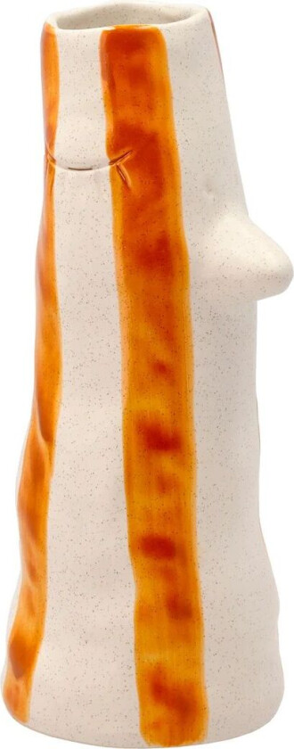 Styles vase med nebb og øyevipper 26 cm Brown