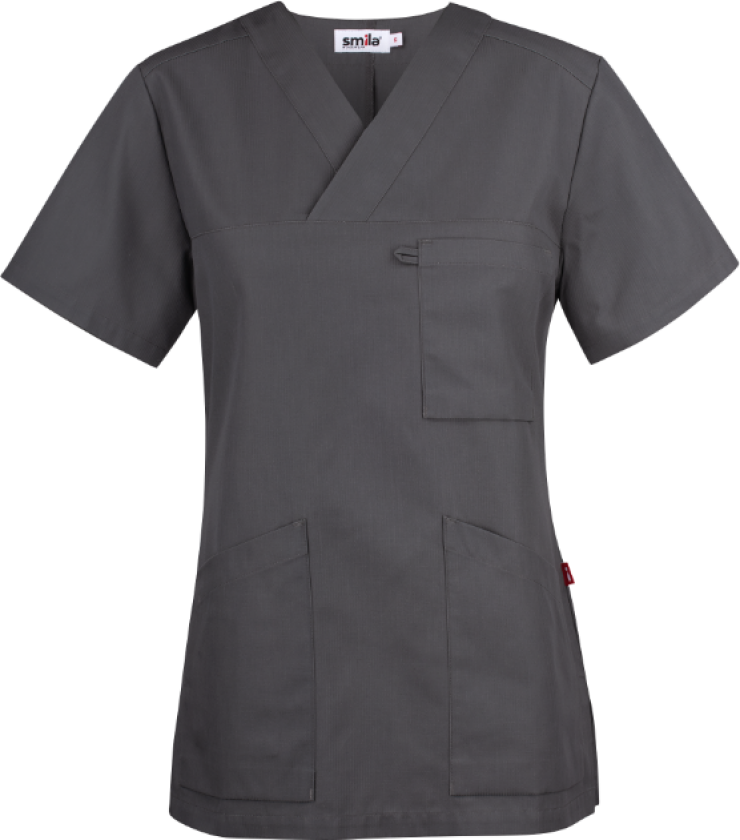 Smila Alva Tunika – Slim Fit, Praktiske Lommer(1000411, Grafitt, Dame, 1 stykke, størrelse-M)