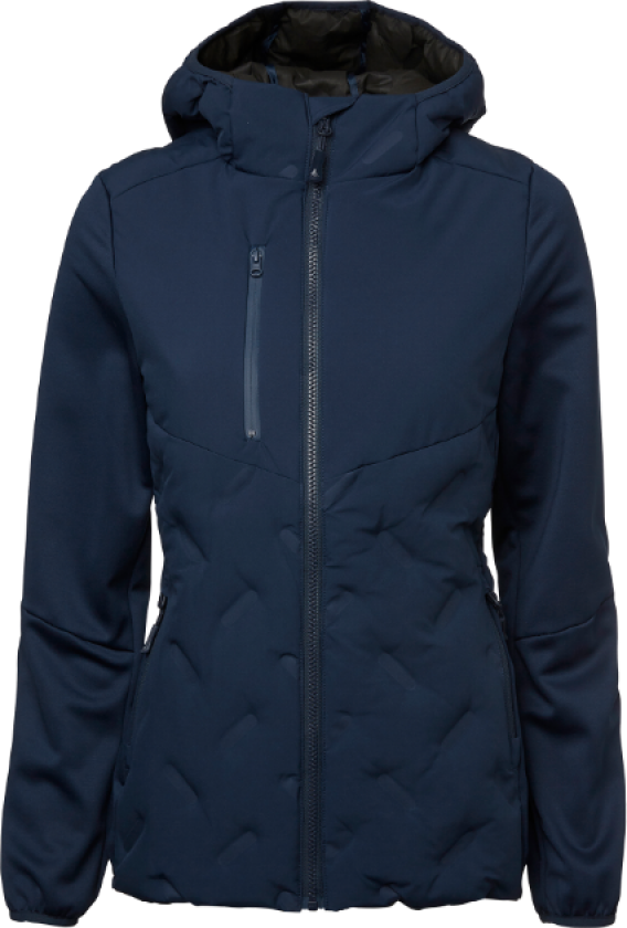 Hybrid Jakke – Lett, Vann- og Vindavstøtende(1001607, Marine, Dame, 1 stykke, størrelse-38)
