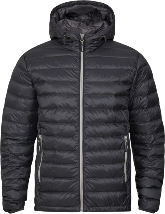 Superlight Down Hood Jacket – Komprimerbar, Vannavstøtende (707810S, Kullgrå, 1 stykke, størrelse-S)