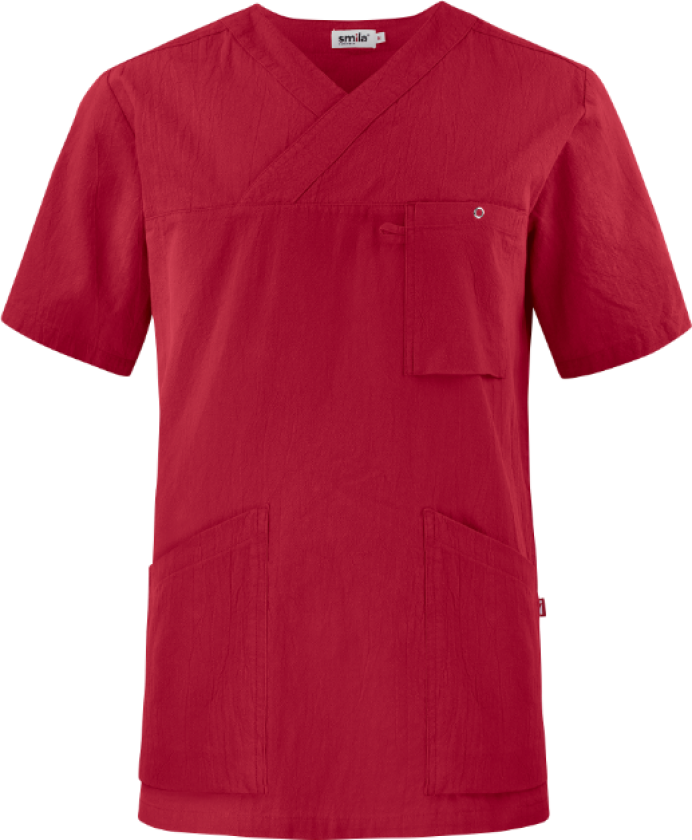 Smila Calle Tunic – Komfortabel Passform, Praktiske Lommer(1000425, rød, Unisex, 1 stykke, størrelse-S)