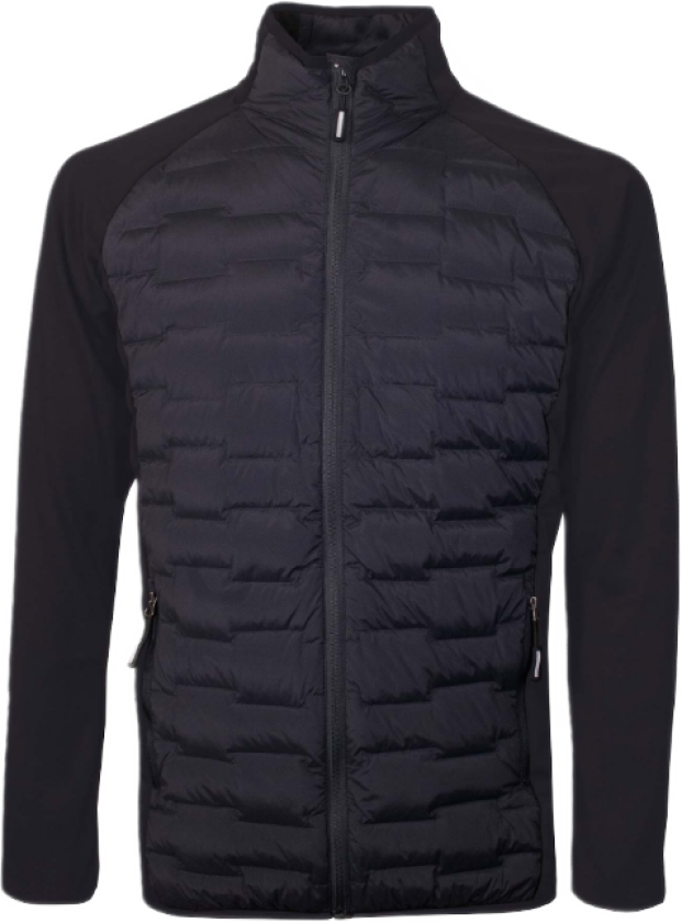 Hybrid Down Stretch Jacket – Sporty, Lett (707310L, Mørk grå, 1 stykke, størrelse-L)