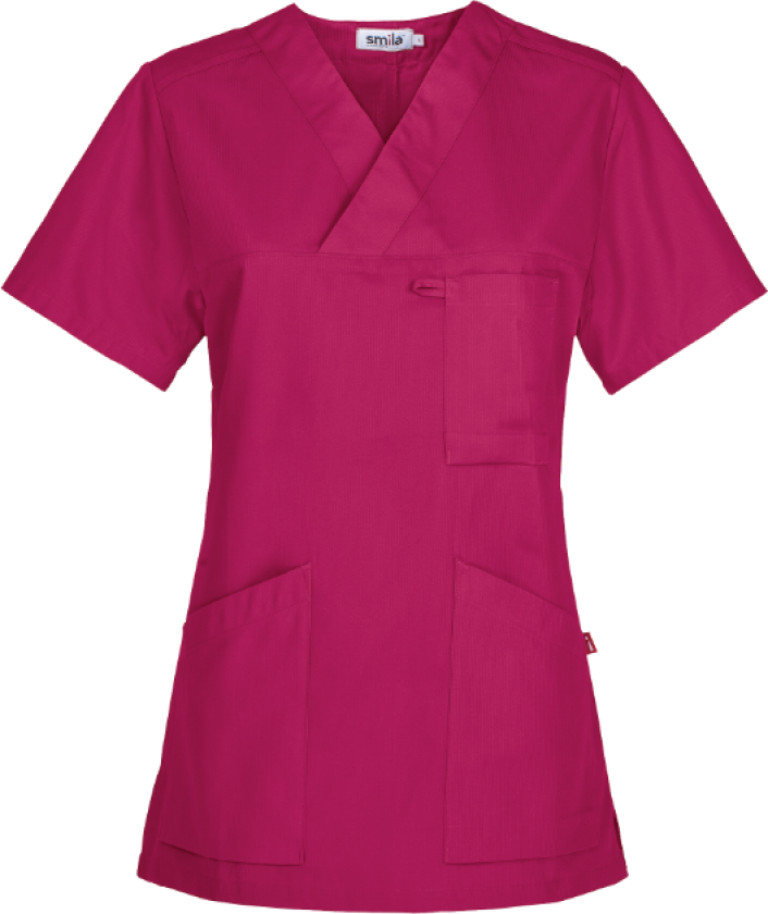 Smila Alva Tunika – Slim Fit, Praktiske Lommer(1000411, Fuchsia, Dame, 1 stykke, størrelse-XXL)