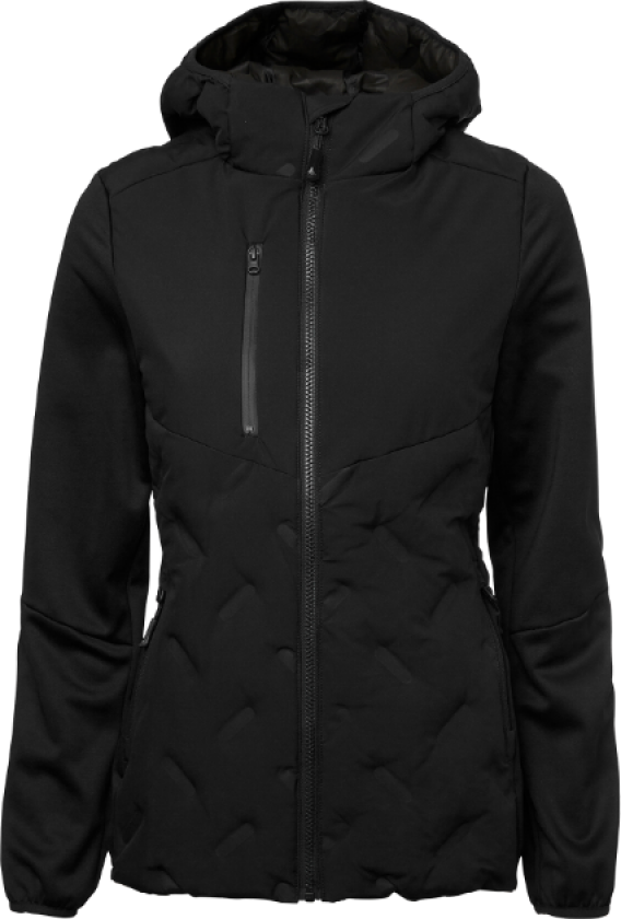 Hybrid Jakke – Lett, Vann- og Vindavstøtende(1001607, Svart, Dame, 1 stykke, størrelse-44)