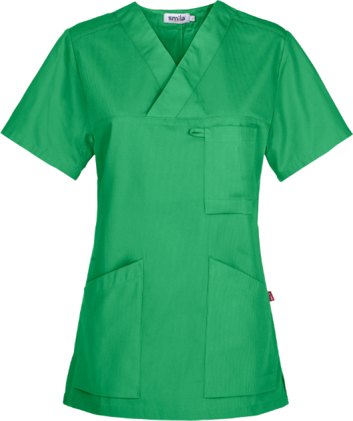 Smila Alva Tunika – Slim Fit, Praktiske Lommer(1000411, Smaragd, Dame, 1 stykke, størrelse-L)