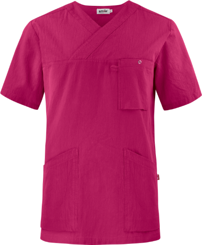 Smila Calle Tunic – Komfortabel Passform, Praktiske Lommer(1000425, Fuchsia, Unisex, 1 stykke, størrelse-4XL)
