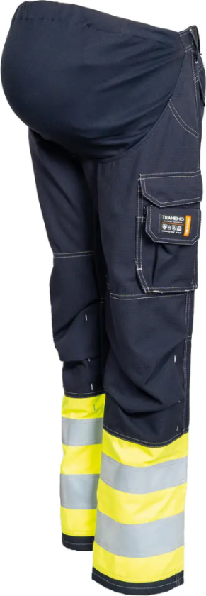 Gravidbukse – Flammehemmende, Komfortabel (58998194-48, Yellow / Navy blue, 1 Stykk, størrelse-48)