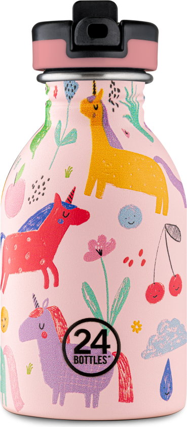 24 Bottles - Kids Collection - Urban Bottle 250 ml w. Sports Lid - Magic Friends (24B931)